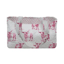 Longhorn Icon Fuchsia Quilted Tote