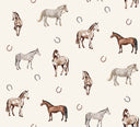 Lucky Horse Linen Quilted Barn Jacket
