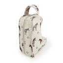 Lucky Horse Linen Quilted Boot Bag