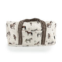 Lucky Horse Linen Weekender Duffle Bag
