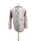 Lynette Patchwork Stripe Quilted Snap Jacket