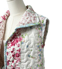 Lynette Patchwork Stripe Quilted Cate Vest