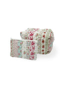 Lynette Patchwork Stripe Quilted Makeup Bag