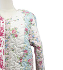 Lynette Patchwork Stripe Cropped Quilted Jacket