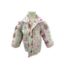 Lynette Patchwork Stripe Youth Quilted Snap Jacket
