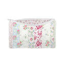 Lynette Patchwork Stripe Quilted Makeup Bag