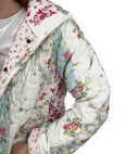 Lynette Patchwork Stripe Quilted Snap Jacket