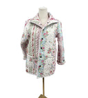 Lynette Patchwork Stripe Quilted Snap Jacket