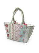 Lynette Patchwork Stripe Quilted Handbag