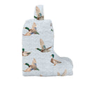 Mallory Ducks Blue Quilted Boot Bag
