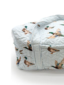 Mallory Ducks Blue Quilted Weekender Duffle Bag
