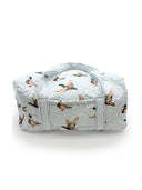 Mallory Ducks Blue Quilted Weekender Duffle Bag