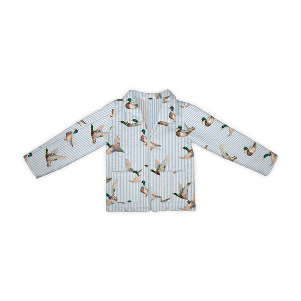 Mallory Ducks Blue Quilted Jacket