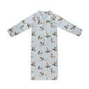 Mallory Ducks Blue Quilted Maxi Coat *Web Exclusive*