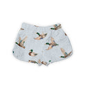 Mallory Ducks Blue Quilted Scallop Shorts *Web Exclusive*