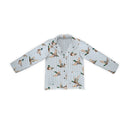 Mallory Ducks Blue Quilted Snap Jacket