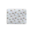 Mallory Ducks Blue Quilted Pet Bed