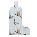 Mallory Ducks Blue Quilted Boot Bag