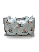Mallory Ducks Blue Quilted Tote