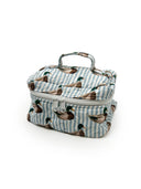 Mallory Ducks Icon Blue Quilted Travel Case