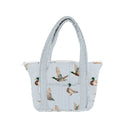 Mallory Ducks Blue Zipper Tote Bag