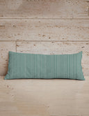 Mallory Ducks Green Quilted Oblong 14" x33" Pillow