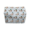 Mallory Ducks Icon Blue Quilted Makeup Bag