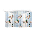 Mallory Ducks Icon Blue Quilted Makeup Bag