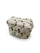 Mallory Ducks Icon Linen Quilted Makeup Bag