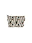 Mallory Ducks Icon Linen Quilted Makeup Bag