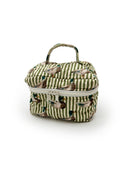 Mallory Ducks Icon Olive Linen Quilted Travel Case