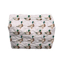 Mallory Ducks Icon Pink Quilted Makeup Bag