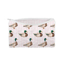 Mallory Ducks Icon Pink Quilted Makeup Bag