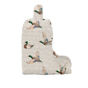 Mallory Ducks Linen Quilted Boot Bag