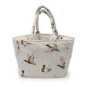 Mallory Ducks Linen Quilted Handbag