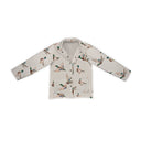 Mallory Ducks Linen Quilted Snap Jacket