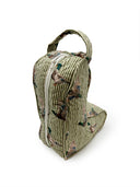 Mallory Ducks Olive Linen Quilted Boot Bag