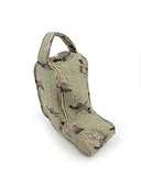Mallory Ducks Olive Linen Quilted Boot Bag