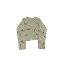 Mallory Ducks Olive/Linen Cropped Quilted Jacket