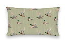 Mallory Ducks Olive Linen Quilt
