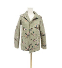 Mallory Ducks Olive/Linen Quilted Snap Jacket