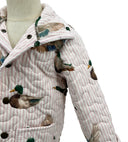 Mallory Ducks Pink Youth Quilted Snap Jacket