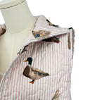 Mallory Ducks Pink Quilted Cate Vest