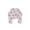 Mallory Ducks Pink Cropped Quilted Jacket