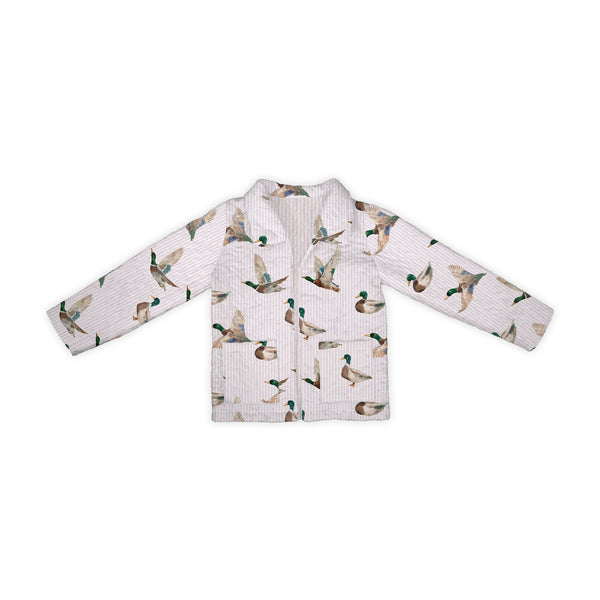 Mallory Ducks Pink Quilted Jacket