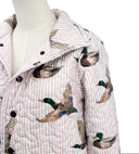 Mallory Ducks Pink Quilted Snap Jacket