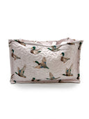 Mallory Ducks Pink Quilted Tote