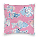 Marlin Fish Fuchsia Quilted 20" Pillow