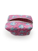 Marlin Fish Icon Fuchsia Quilted Makeup Bag