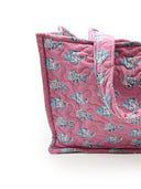 Marlin Fish Icon Fuchsia Quilted Tote